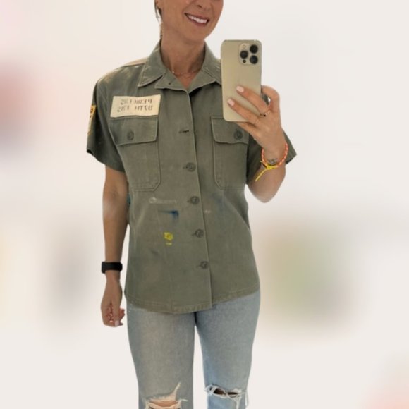 Upcycle Military Jacket H’mong Tribe (Size S) - Picture 2 of 16